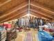Spacious attic storage with exposed wooden beams and plenty of room for organization at 2223 Jon Chris Dr, Harrisburg, NC 28075