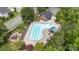Aerial view of the community pool area, offering recreation and relaxation for residents at 2504 Korbel Ct, Waxhaw, NC 28173