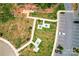 Aerial view of the park with tables, seating, walking trails, and a parking lot at 3078 Mountain Creek Dr, Sherrills Ford, NC 28673