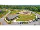 Aerial view of neighborhood clubhouse, playground, and pickleball courts at 3078 Mountain Creek Dr, Sherrills Ford, NC 28673