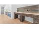 Home office with a built-in desk, wooden accents, and natural light at 3078 Mountain Creek Dr, Sherrills Ford, NC 28673