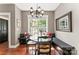Charming dining area features built-in bench seating, round table, and bright window at 314 Center Dr, Davidson, NC 28036