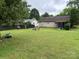 Backyard with a trampoline and playground equipment for children at 405 Jose St, Shelby, NC 28150