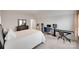 Spacious bedroom featuring modern gray accents and studio setup for work or play at 4689 Kingswood Dr, Indian Land, SC 29707