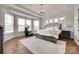Spacious bedroom with tray ceilings, lots of natural light, and hardwood floors at 4689 Kingswood Dr, Indian Land, SC 29707