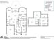 Detailed floor plan showcasing the layout of the home's rooms, including the kitchen, bedrooms, and living spaces at 4689 Kingswood Dr, Indian Land, SC 29707