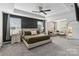 Spacious main bedroom with a sitting area, tray ceiling, and ample natural light at 5121 Ennisworth Ln, Charlotte, NC 28214