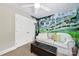 Bedroom with a mural of nature and a view to the closet at 524 Wildbrook Walk, Fort Mill, SC 29708