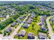 Overhead view of a friendly neighborhood featuring lovely homes and manicured lawns at 8493 Twickenham Ter, Harrisburg, NC 28075