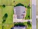Stunning aerial view of a well-maintained home with lush lawn and beautiful landscaping at 8493 Twickenham Ter, Harrisburg, NC 28075