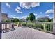 Expansive wooden deck overlooking the backyard, perfect for outdoor entertaining and relaxation at 8493 Twickenham Ter, Harrisburg, NC 28075