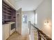 Hallway featuring a washer and dryer closet at 10407 Alvarado Way, Charlotte, NC 28277