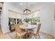 Bright breakfast nook with large windows and a charming round table, perfect for casual dining at 1149 Rosecliff Dr, Waxhaw, NC 28173