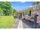 Inviting brick home featuring a landscaped front yard and covered entryway at 1204 N 12Th St, Bessemer City, NC 28016