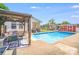 Backyard pool with a nice deck area and an outdoor grill at 1204 N 12Th St, Bessemer City, NC 28016