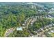 An aerial view of homes near a community pool, surrounded by lush greenery and a well-planned neighborhood layout at 1503 Stoney Ct, York, SC 29745
