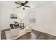 Bright office with contemporary decor, wood floors and natural light at 1776 Baylor Dr, Rock Hill, SC 29732