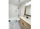 Bathroom with a tub/shower featuring classic white subway tile at 253 Hall Nw Ave, Concord, NC 28027