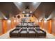 Home theater with leather recliners, a projector, and a movie screen for ultimate entertainment at 270 North St, Salisbury, NC 28147