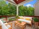 Outdoor patio featuring comfortable seating perfect for relaxing and entertaining with lush green surroundings at 3038 Sterling Ct, Fort Mill, SC 29707