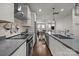 Contemporary kitchen with modern appliances and a view into the dining area at 336 Uptown West Dr, Charlotte, NC 28208