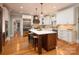 Gourmet kitchen featuring a large island, stainless appliances, and custom cabinets at 3504 High Ridge Rd, Charlotte, NC 29270