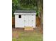 New backyard shed with double doors and a solid roofing at 3700 Denson Pl, Charlotte, NC 28215