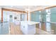 Modern kitchen with two islands, white cabinets, and an open layout at 3921 Bon Rea Dr, Charlotte, NC 28226