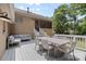 Spacious outdoor deck featuring an outdoor table and seating, ideal for entertaining and enjoying the backyard at 4024 Tyndale Ave, Charlotte, NC 28210