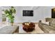 Bright and airy living room with a large houseplant and an inviting seating area, perfect for relaxation at 4024 Tyndale Ave, Charlotte, NC 28210