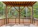 Wood deck with views of the surrounding woods at 4315 Palm Dr, Denver, NC 28037