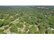 Aerial view of a lush, green neighborhood with mature trees, offering a serene and private residential setting at 448 Union S St, Concord, NC 28025
