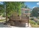 Two story home with a spacious deck offering ample outdoor living space, perfect for relaxation and entertaining at 448 Union S St, Concord, NC 28025