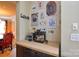 Elegant coffee bar featuring an espresso machine and themed wall art at 5004 Woodview Ln, Matthews, NC 28104
