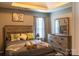 Calm and inviting bedroom featuring a king bed, dresser, and soft, natural light at 5227 Eagle Creek Dr, Charlotte, NC 28269