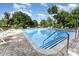 Community swimming pool with lounge chairs surrounded by lush greenery, perfect for relaxation at 7026 Quail Hill Rd, Charlotte, NC 28210