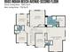 Second floor layout featuring bedrooms, bathrooms, and a spacious primary suite with walk-in closet at 9593 Indian Beech Nw Ave, Concord, NC 28027