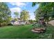 Large backyard with play set, sandbox and room for gardening, play and entertaining at 1020 12Th Nw Ave, Hickory, NC 28601
