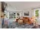 Bright living room with plush seating, an area rug, and sliding doors to the backyard at 1020 12Th Nw Ave, Hickory, NC 28601