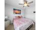 Comfortable bedroom featuring a ceiling fan, soft carpet, and a cozy bed for restful nights at 10426 Kempsford Dr, Charlotte, NC 28262