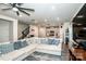 Bright and spacious open-concept layout connecting the living room, kitchen, and staircase at 11951 Old Statesville Rd, Huntersville, NC 28078