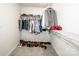Well-organized walk-in closet with clothing racks, shelves, and ample storage space at 11951 Old Statesville Rd, Huntersville, NC 28078