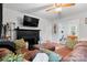 Comfortable living room featuring a black fireplace and seating at 1211 11Th Nw St, Hickory, NC 28601