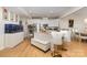 Bright kitchen featuring a granite island with seating, and stainless steel appliances at 12822 Plumleaf Dr, Charlotte, NC 28213