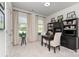 Bright office with dark wood built-ins and lots of light at 13338 Blanton Dr, Huntersville, NC 28078