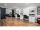 Bonus room featuring desk space, shelves and black barn door access to a bedroom at 1761 Arden Dr, Lincolnton, NC 28092