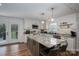 Modern kitchen with granite countertops, stainless steel appliances, and a center island at 1761 Arden Dr, Lincolnton, NC 28092