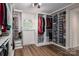 Well-organized walk-in closet with ample shelving for shoes and clothes at 1761 Arden Dr, Lincolnton, NC 28092