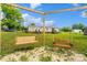 Relax in your backyard with swing set, perfect for outdoor entertaining, near a beautiful single-Gathering home at 2021 Beamguard Rd, Clover, SC 29710