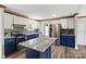 Well-appointed kitchen with stainless steel appliances and a functional center island at 2021 Beamguard Rd, Clover, SC 29710